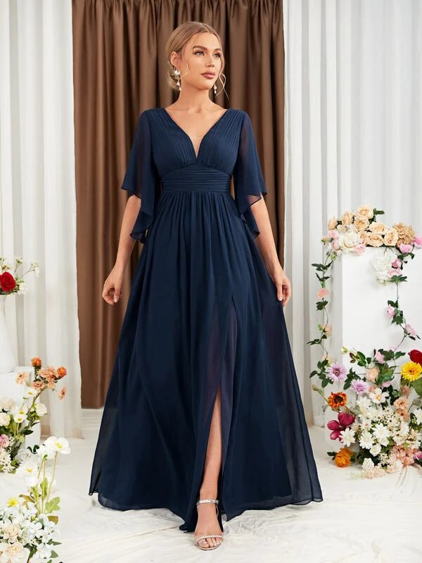 Butterfly sleeve bridesmaid on sale dresses