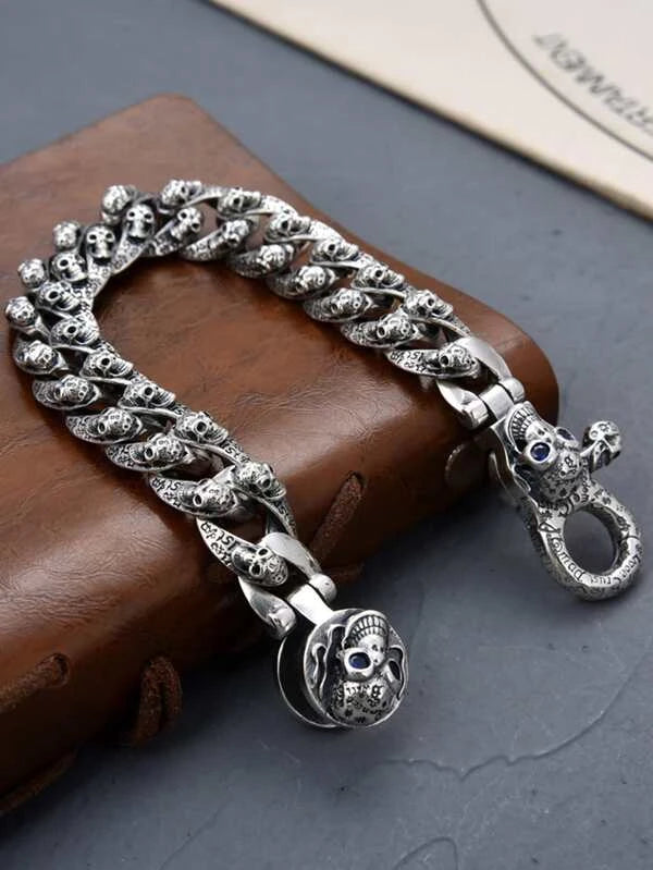 Men Skull Decor Bracelet