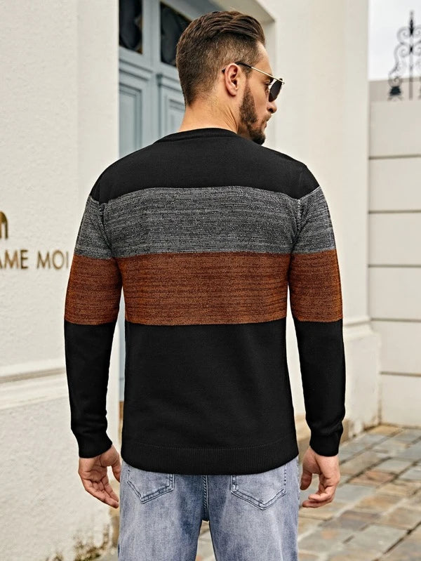 Manfinity Homme Men Color Block Sweater