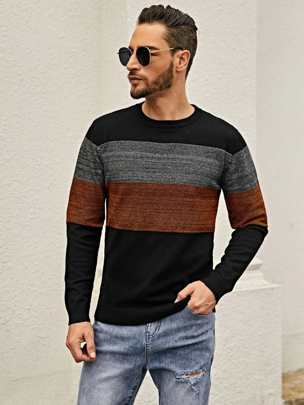 Manfinity Homme Men Color Block Sweater