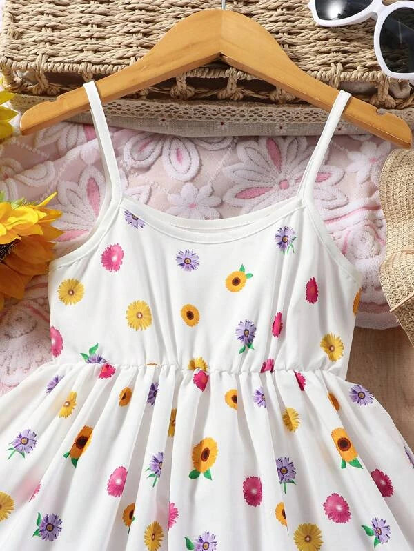 Toddler Girls Floral Print Cami Dress