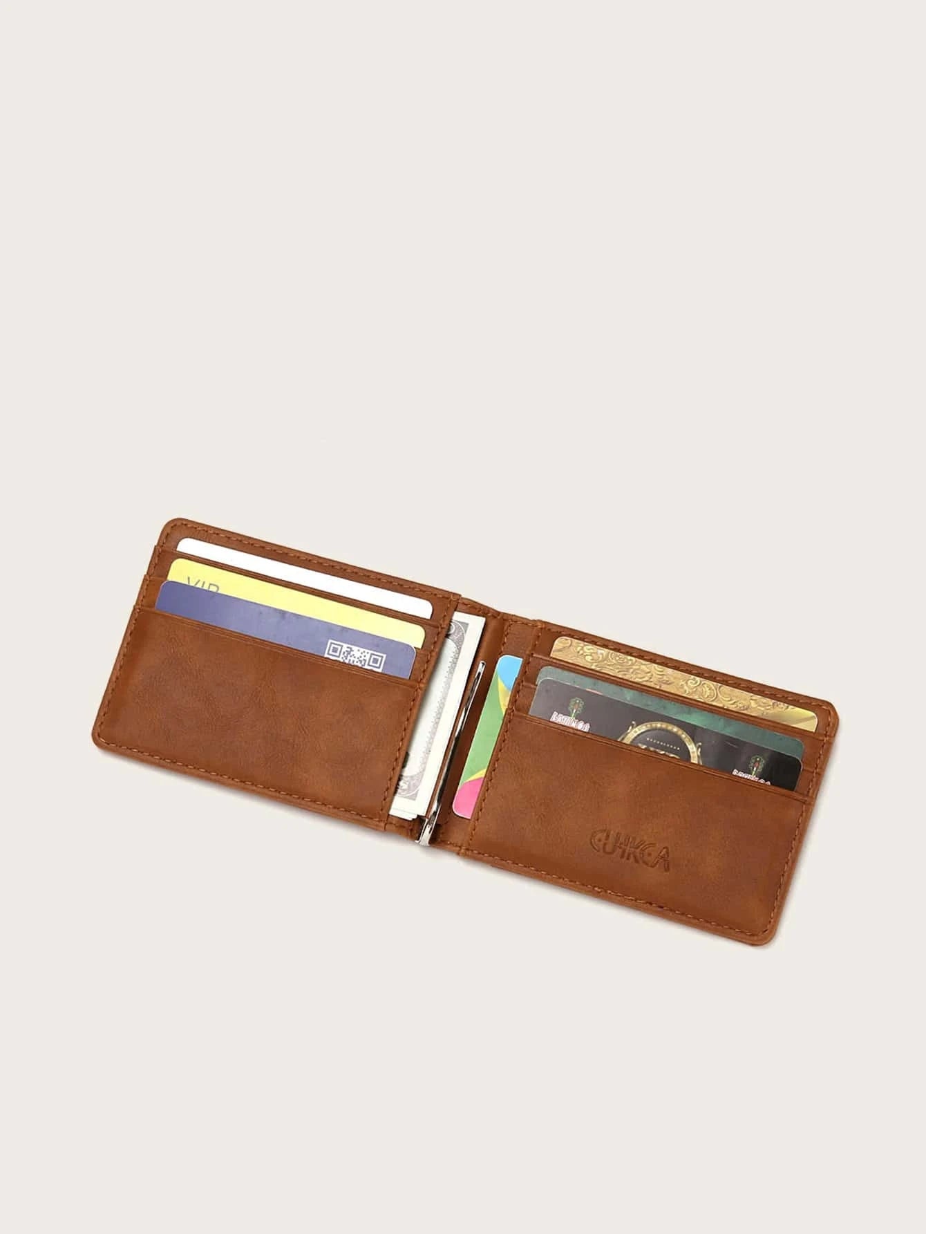 Men Stitch Detail Small Wallet