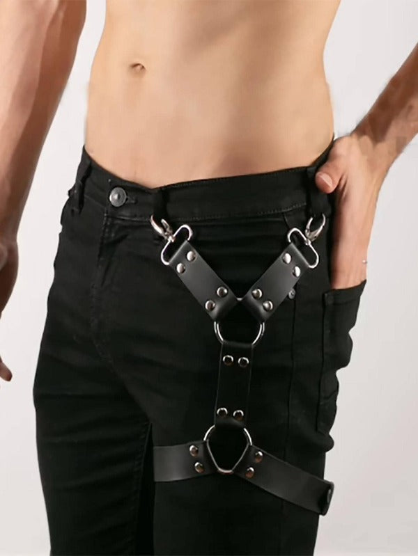 Men Ring Linked Garter Belt