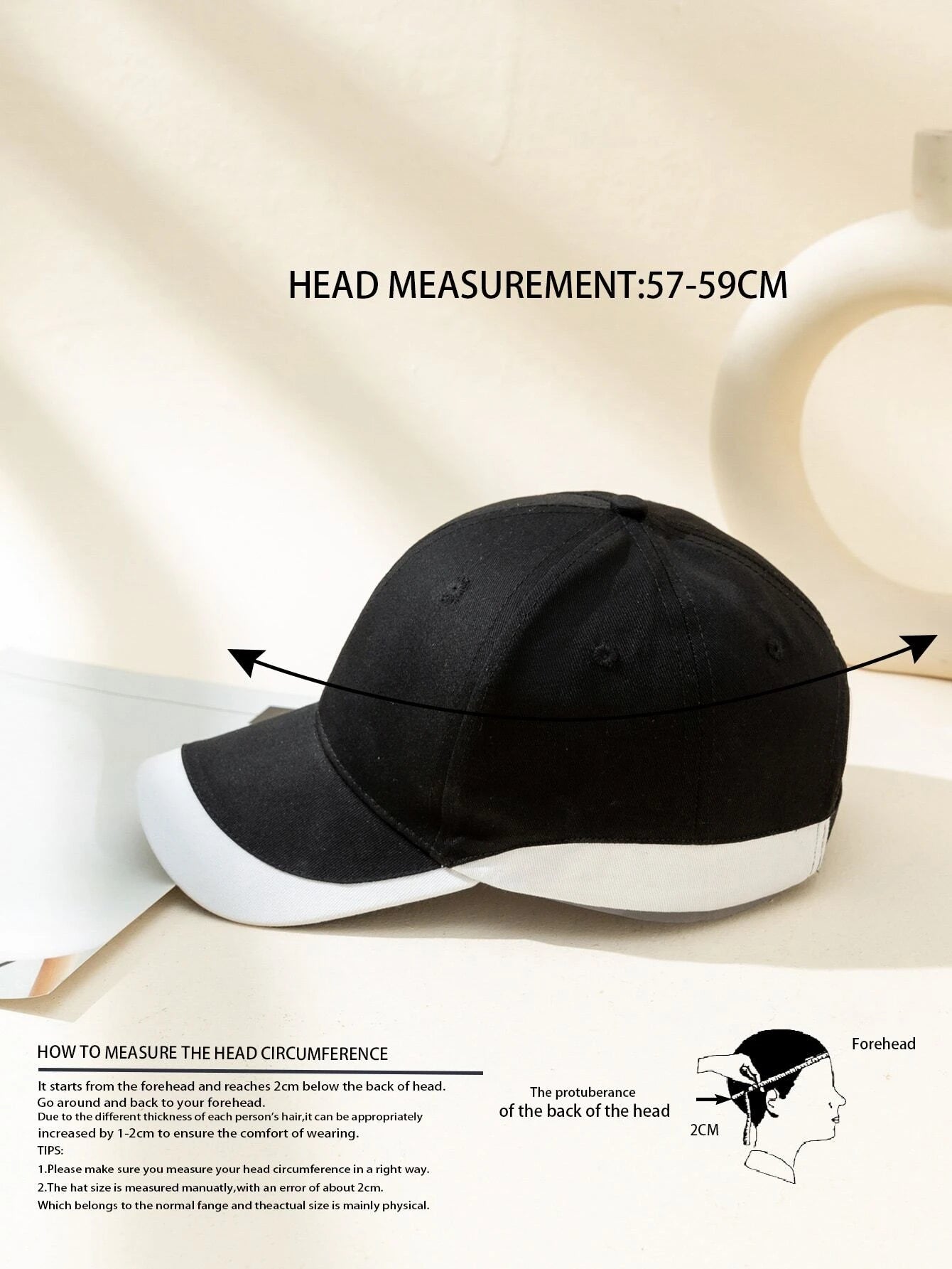 Men Two Tone Baseball Cap