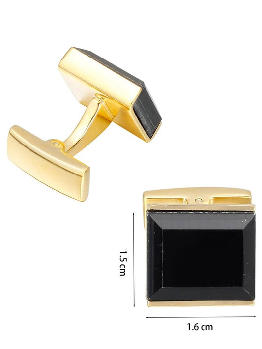 1pair Fashion Square Decor Cufflinks For Men For Gift
