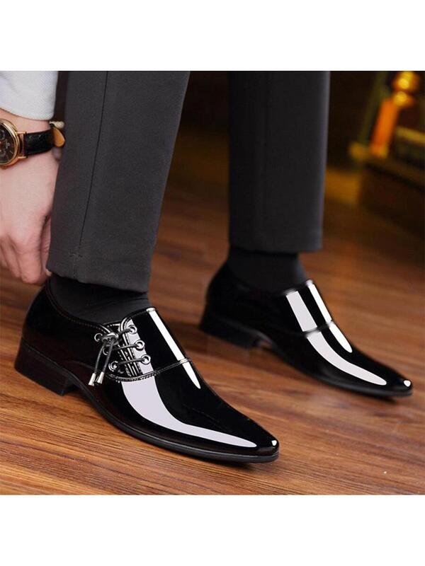 Business Oxford Shoes For Men, Lace-up Front Dress Shoes