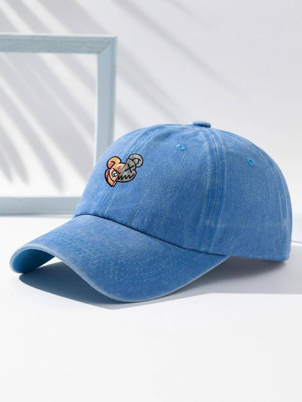 1pc Men Cartoon Graphic Casual Style Baseball Cap, For Daily Life