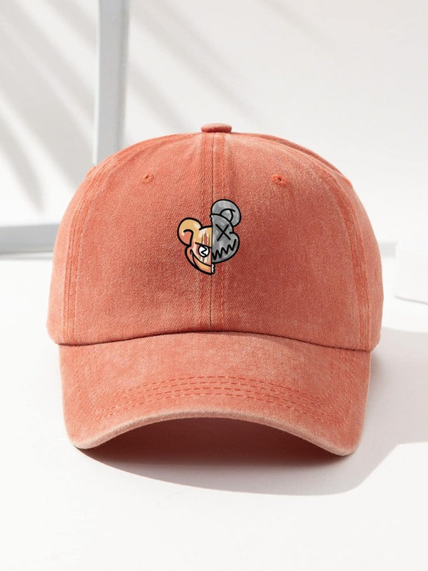 1pc Men Cartoon Graphic Casual Style Baseball Cap, For Daily Life