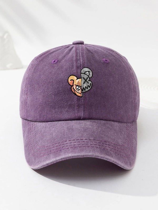 1pc Men Cartoon Graphic Casual Style Baseball Cap, For Daily Life