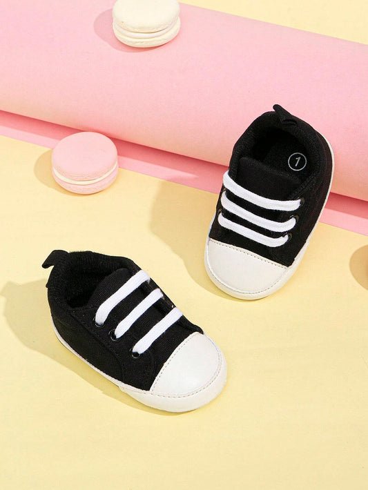 Baby Two Tone Lace-up Front Sneakers