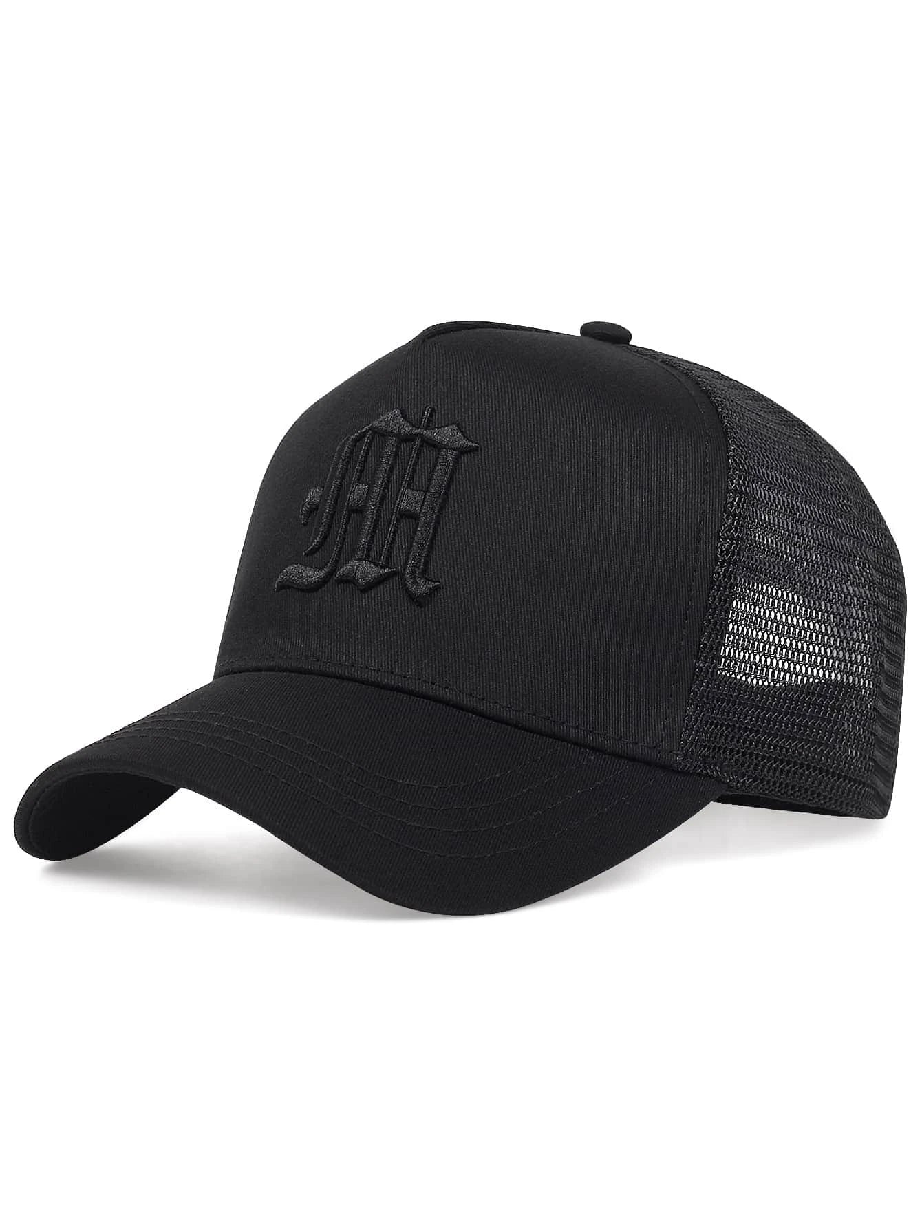 Men Letter Embroidery Trucker Hat