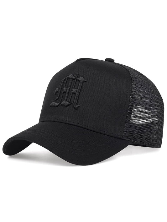 Men Letter Embroidery Trucker Hat