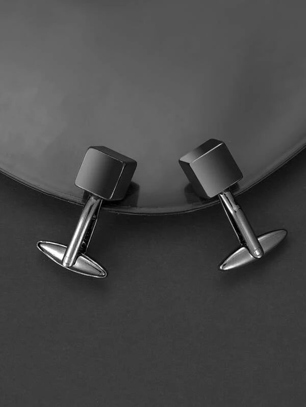 Fashionable and Popular Men Cube Design Cufflinks Copper for Jewelry Gift and for a Stylish Look