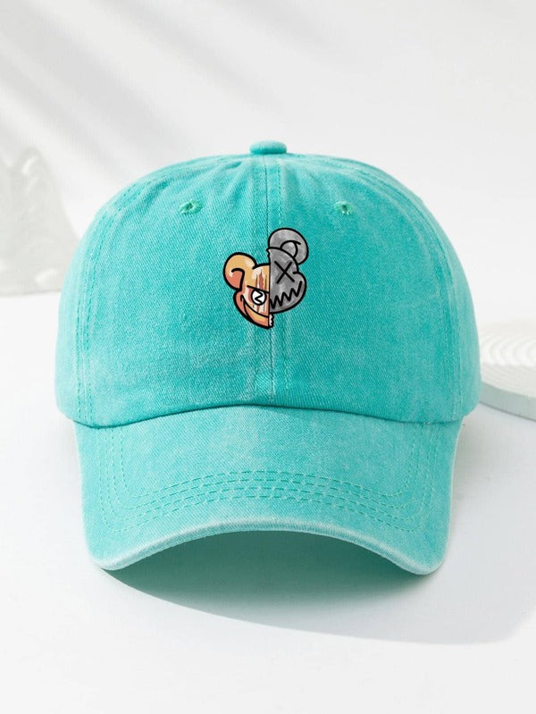 1pc Men Cartoon Graphic Casual Style Baseball Cap, For Daily Life