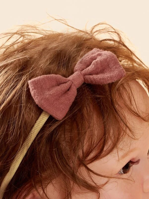 4pcs Baby Bow Decor Headband