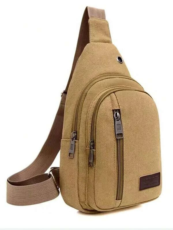 Mini Chest Bag Canvas Bag 2023 New Men's Crossbody Bag Men's Single Shoulder Bag