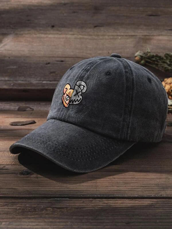 1pc Men Cartoon Graphic Casual Style Baseball Cap, For Daily Life