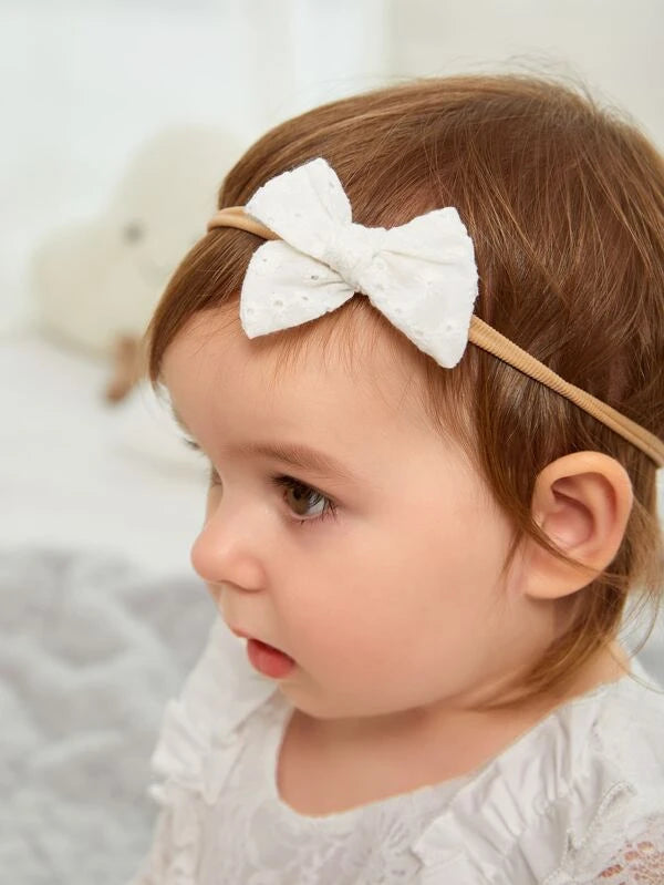 4pcs Baby Bow Decor Headband