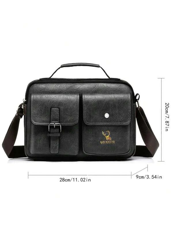 Men Handbag Tote Bag Shoulder Cross Body Bag Retro Briefcase Business Male Top Handle Messenger Bag