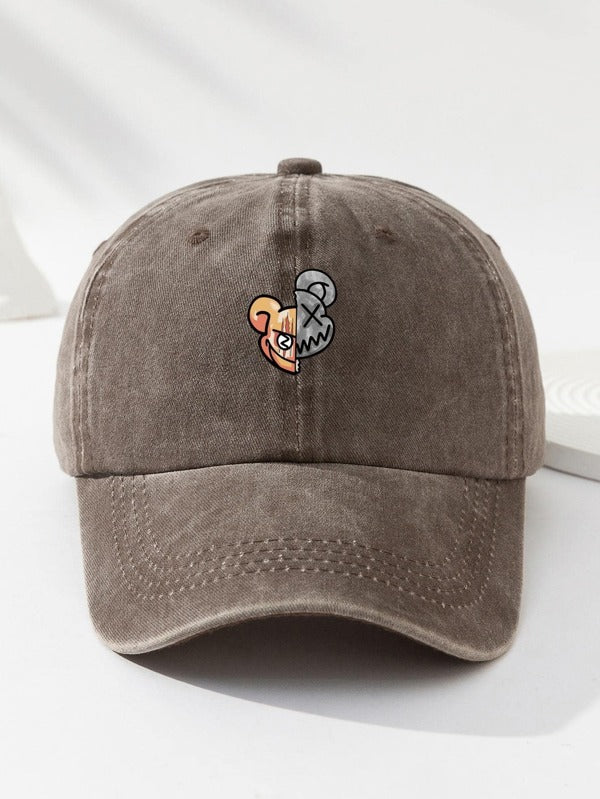 1pc Men Cartoon Graphic Casual Style Baseball Cap, For Daily Life