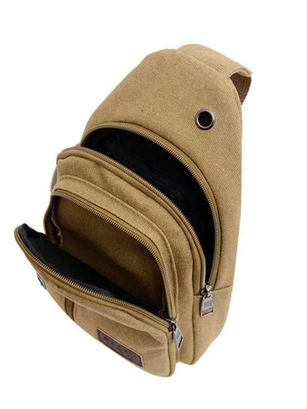 Mini Chest Bag Canvas Bag 2023 New Men's Crossbody Bag Men's Single Shoulder Bag