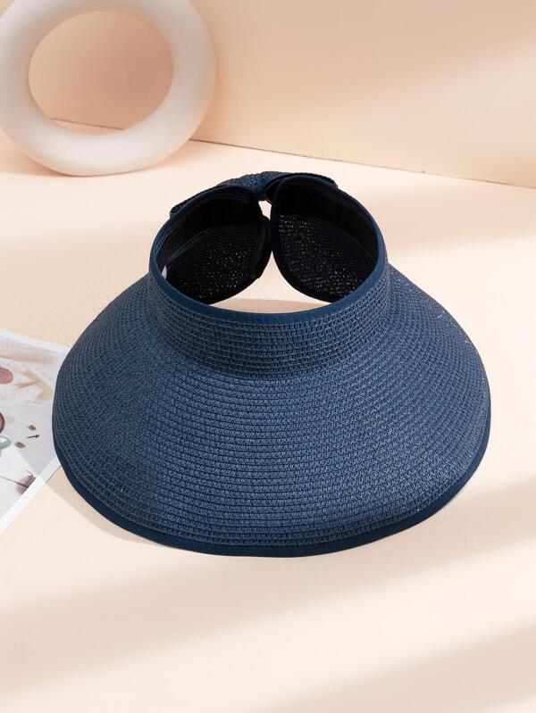 Solid Straw Visor Hat