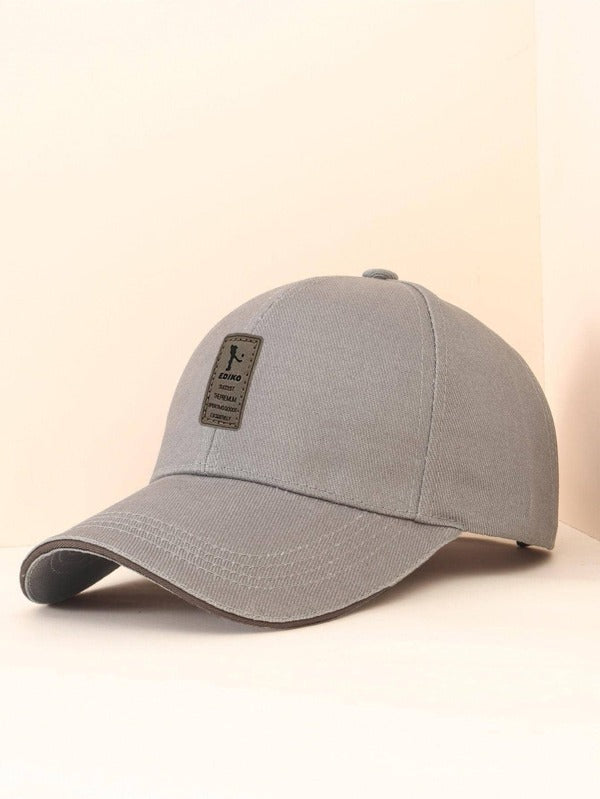 Men Letter Patch Decor Baseball Cap