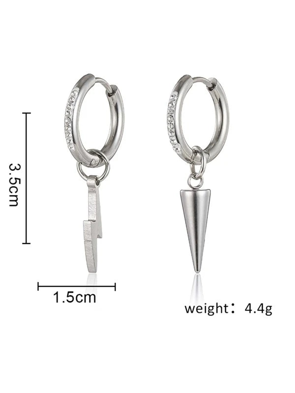 Men Cone Drop Earrings