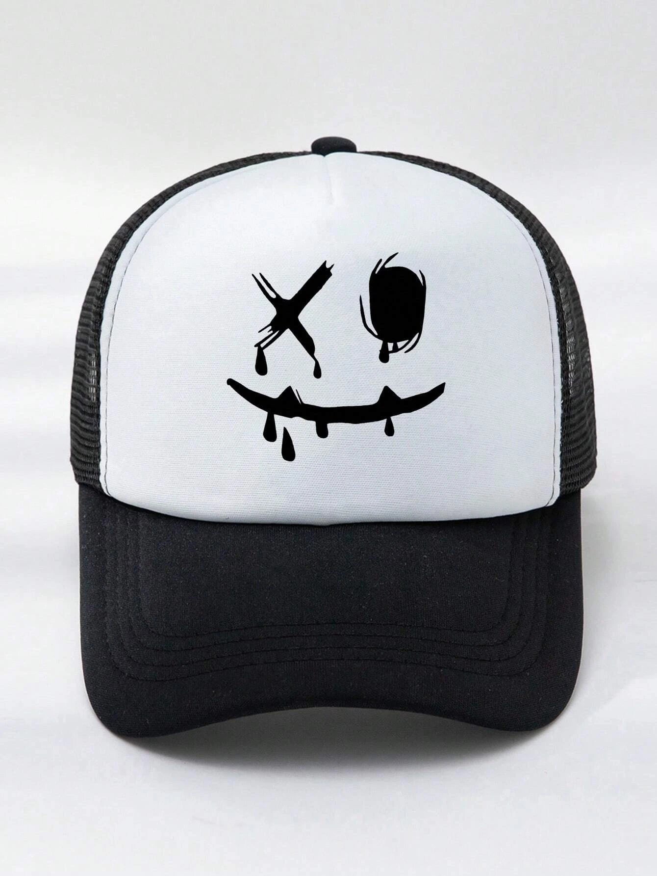 Men Cartoon Graphic Trucker Hat