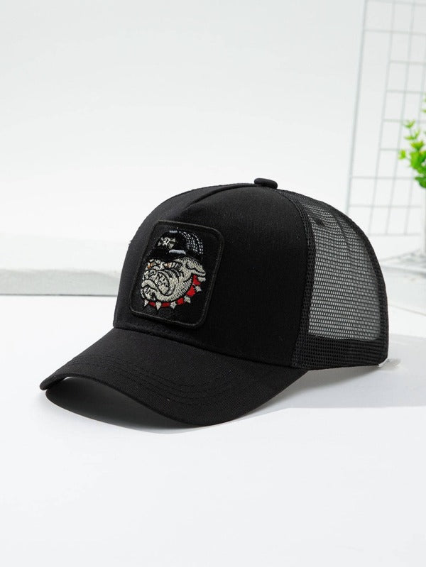 Men Cartoon Embroidered Trucker Hat