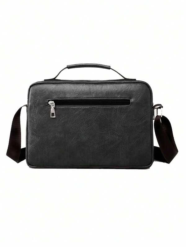 Men Crossbody Shoulder Bag Briefcase Laptop Large Capacity Retro Male Messenger Bag Handbag