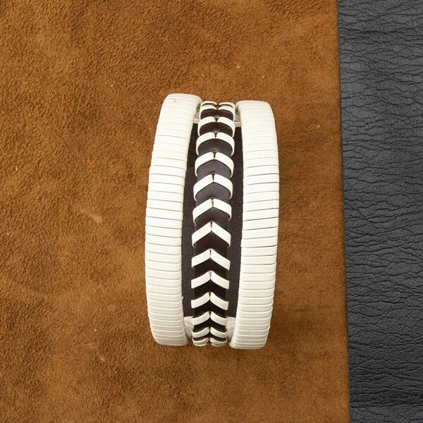 New Retro Braided Leather Bracelet For Men & Women, Minimalist European And American Style Woven Leather Cuff Bracelet