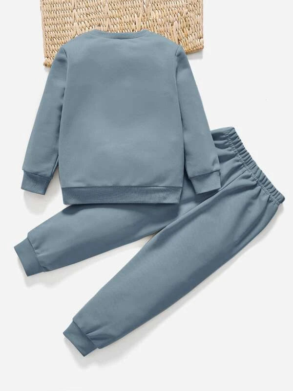 Toddler Boys Letter Graphic Pullover & Sweatpants