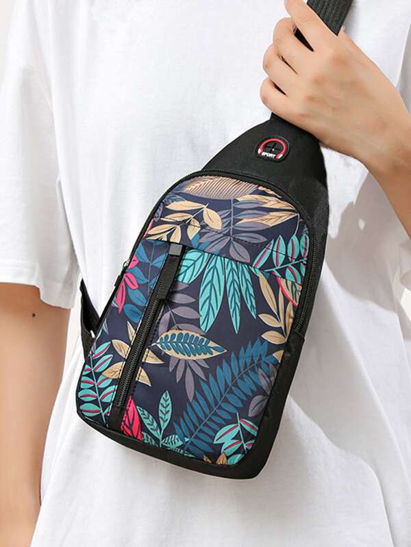 New nylon canvas bag breast bag women's sports shoulder bag Korean version Fanny pack Fashion crossbody bag casual mobile phone bag