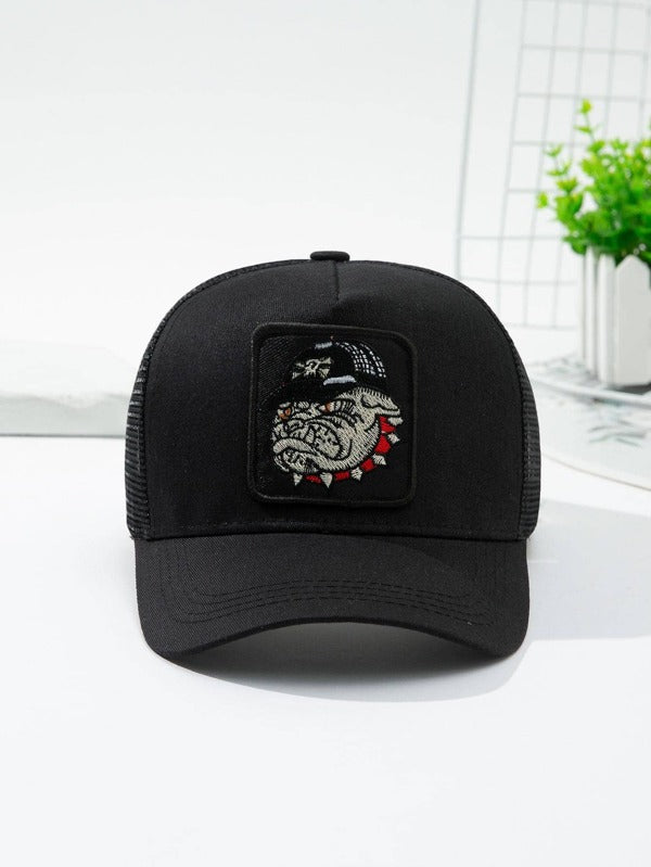 Men Cartoon Embroidered Trucker Hat