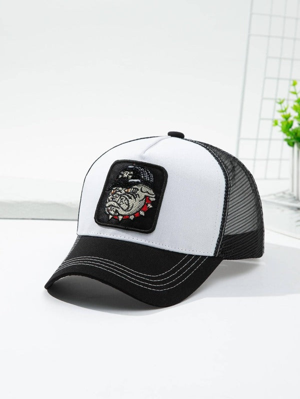 Men Cartoon Embroidered Trucker Hat