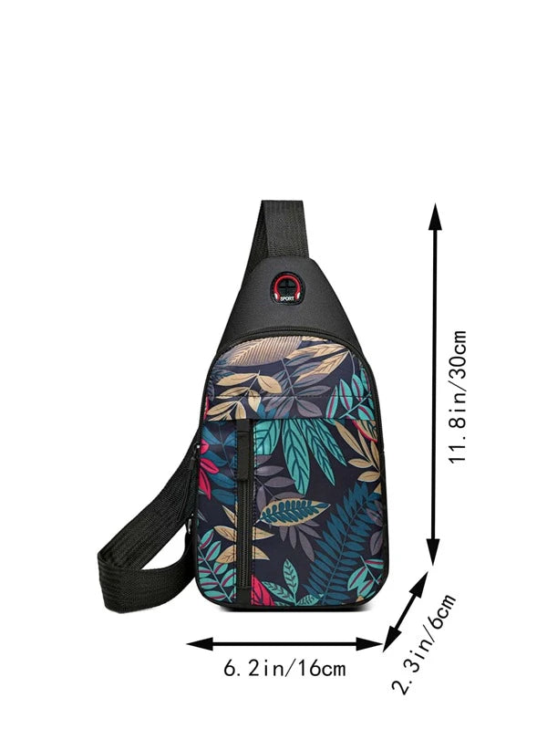 New nylon canvas bag breast bag women's sports shoulder bag Korean version Fanny pack Fashion crossbody bag casual mobile phone bag