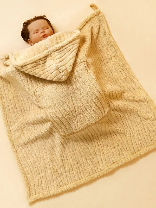 1pc Baby Plush Swaddling Blanket