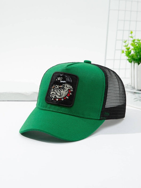 Men Cartoon Embroidered Trucker Hat