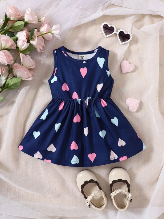 Baby Heart Print Dress