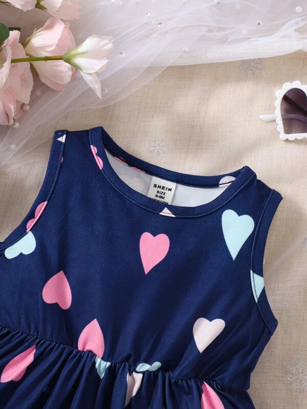 Baby Heart Print Dress