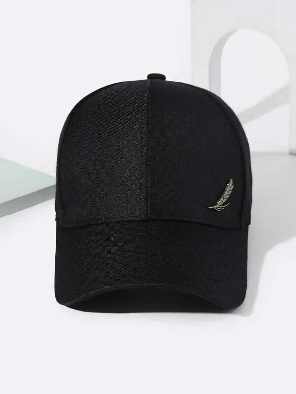 Men Wheat Ear Decor Baseball Cap