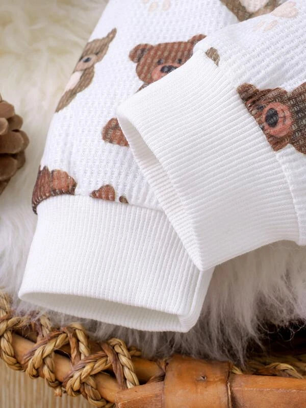 Newborn Baby Bear Print Tee & Pants