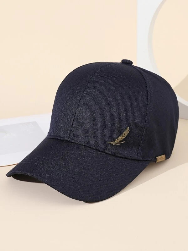 Men Wheat Ear Decor Baseball Cap