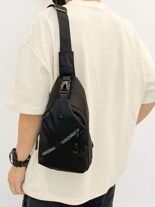 Mini Men Letter Graphic Sling Bag