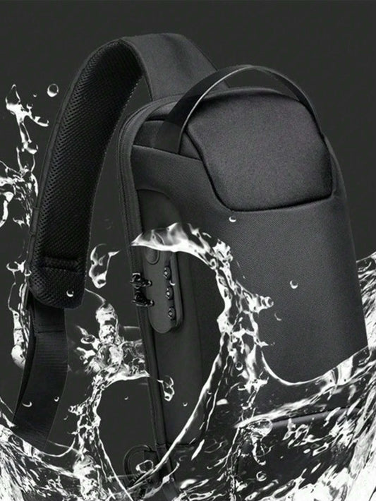 New High Quality Upgrade Bolsas Masculina Men's Waterproof USB Oxford Crossbody Bag Anti-Theft Shoulder Bag