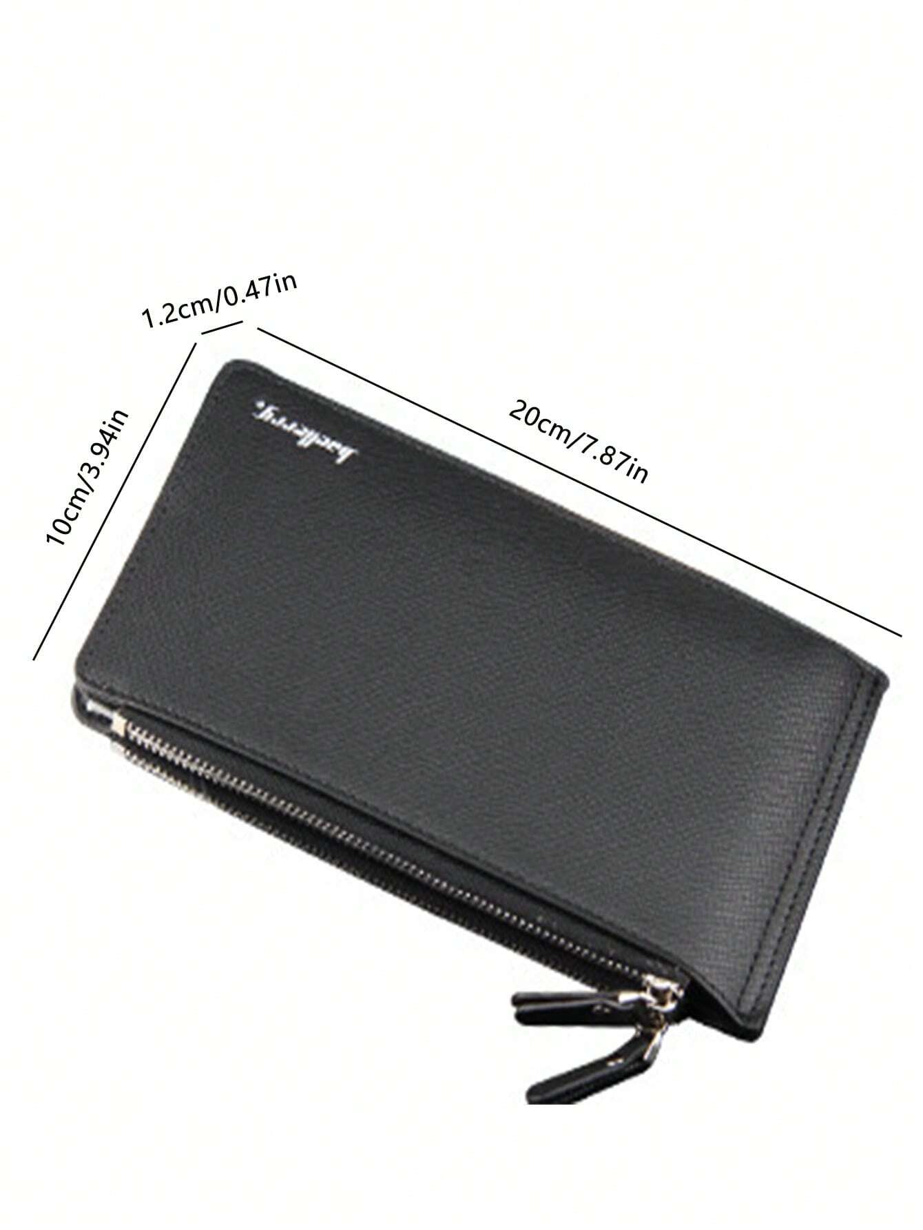 Men's Fashion Zipper Wallet Pocket Card Holder Large Capacity Business Multi-Card Ticket Cl