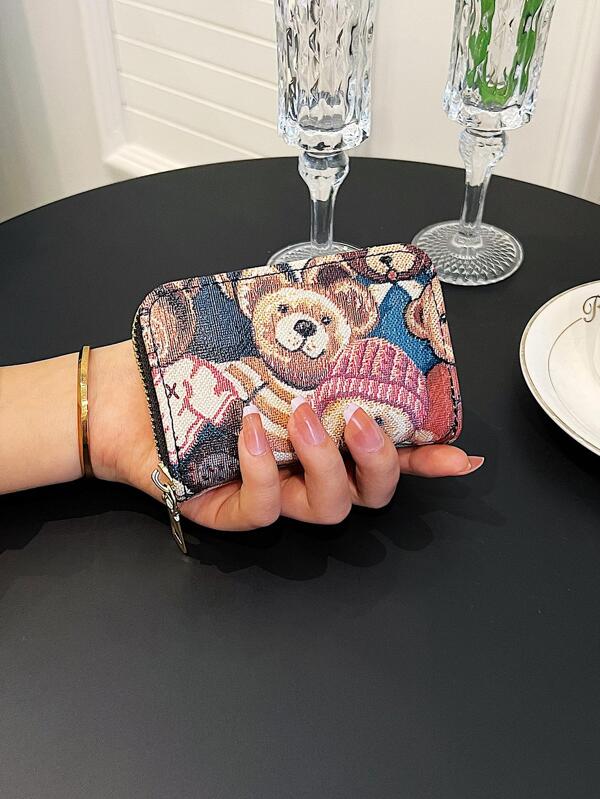 Korean Style Short Wallet Fashionable Bear Coin Purse