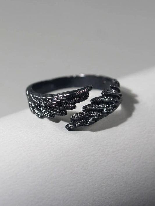 Men Wing Decor Wrap Ring