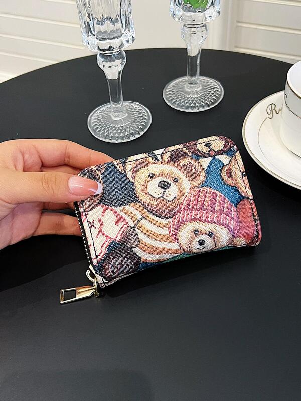 Korean Style Short Wallet Fashionable Bear Coin Purse